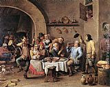 David the Younger Teniers Twelfth-night (The King Drinks) painting